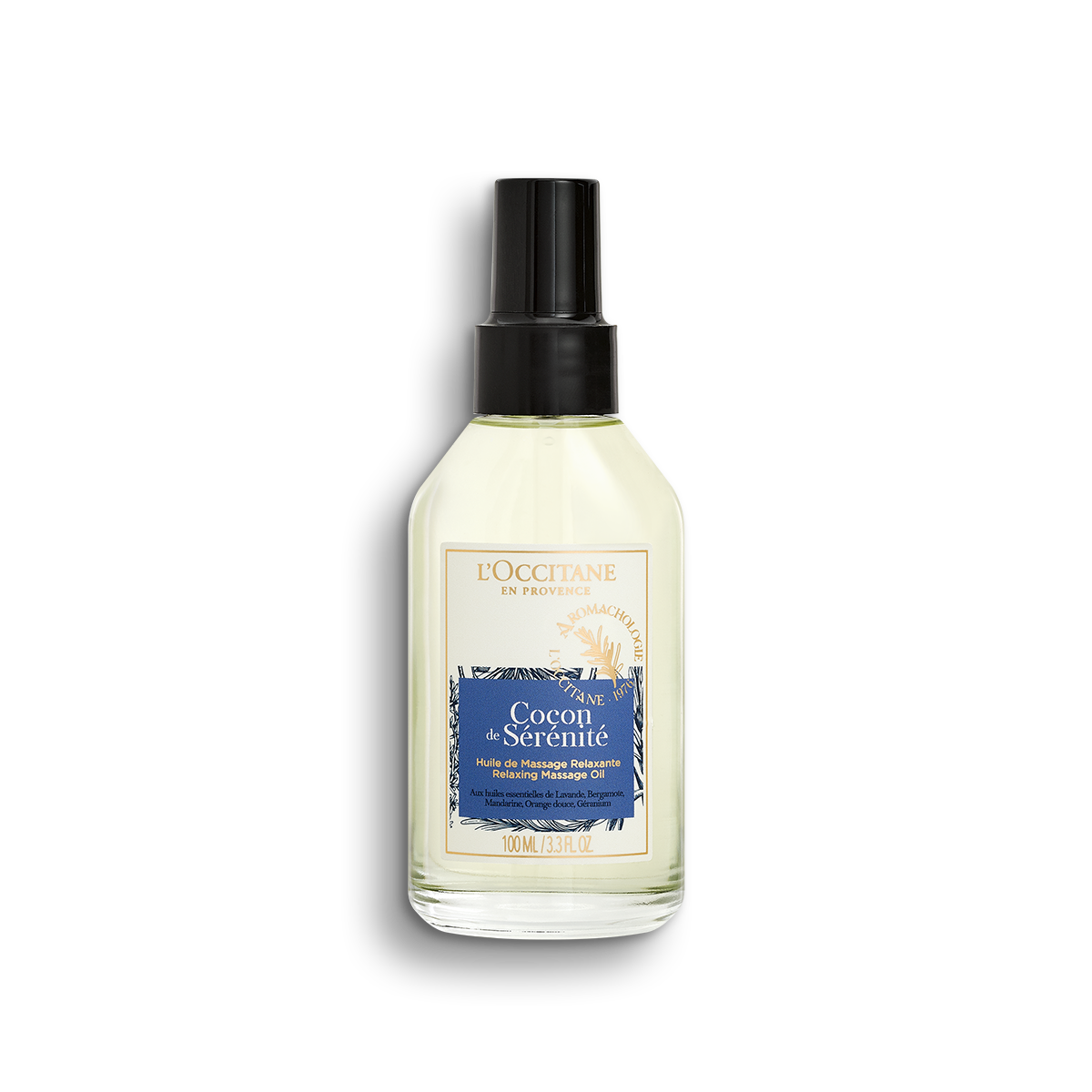 L'OCCITANE Cocon de Sérénité 100ml Huile de Massage Relaxante - Cocon de Sérénité - Soin Bien-Être